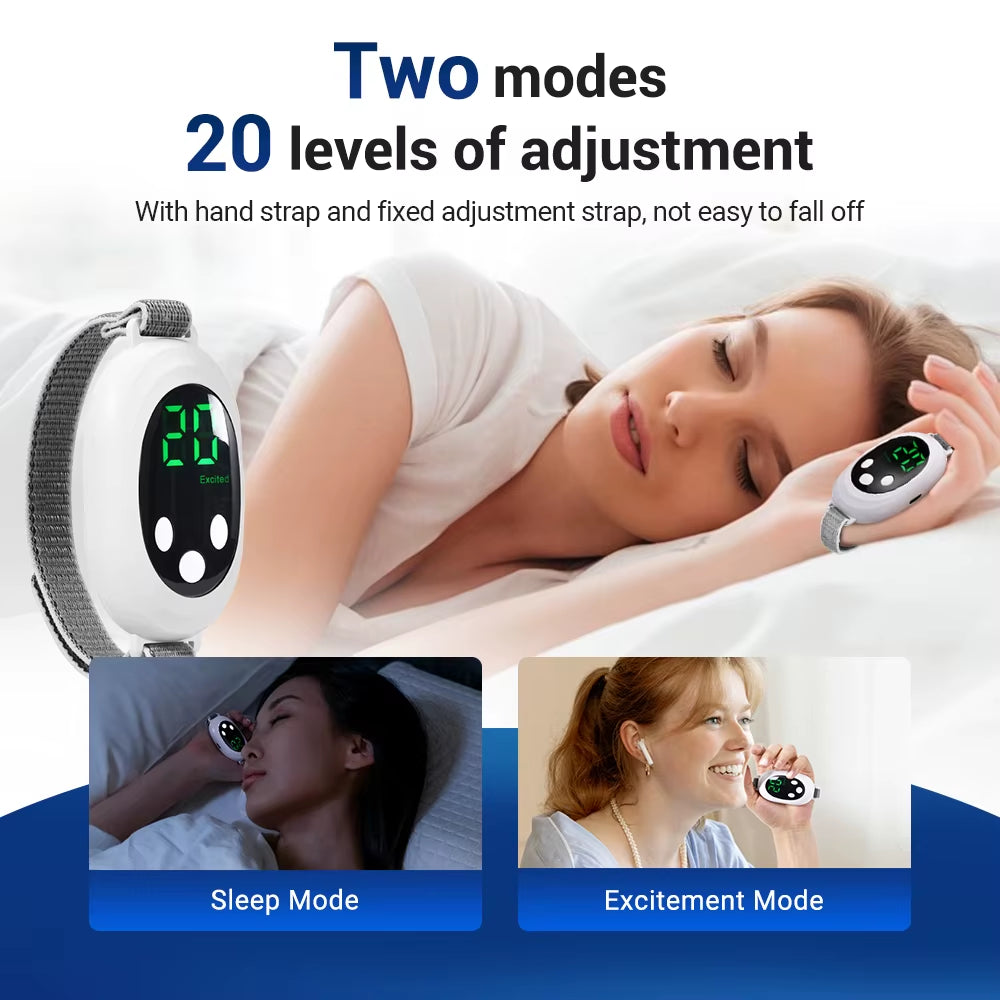 Smart anti Snoring Device EMS Pulse Stop Snore Portable Comfortable Sleep Well Stop Snore Health Care Sleep Apnea Aid