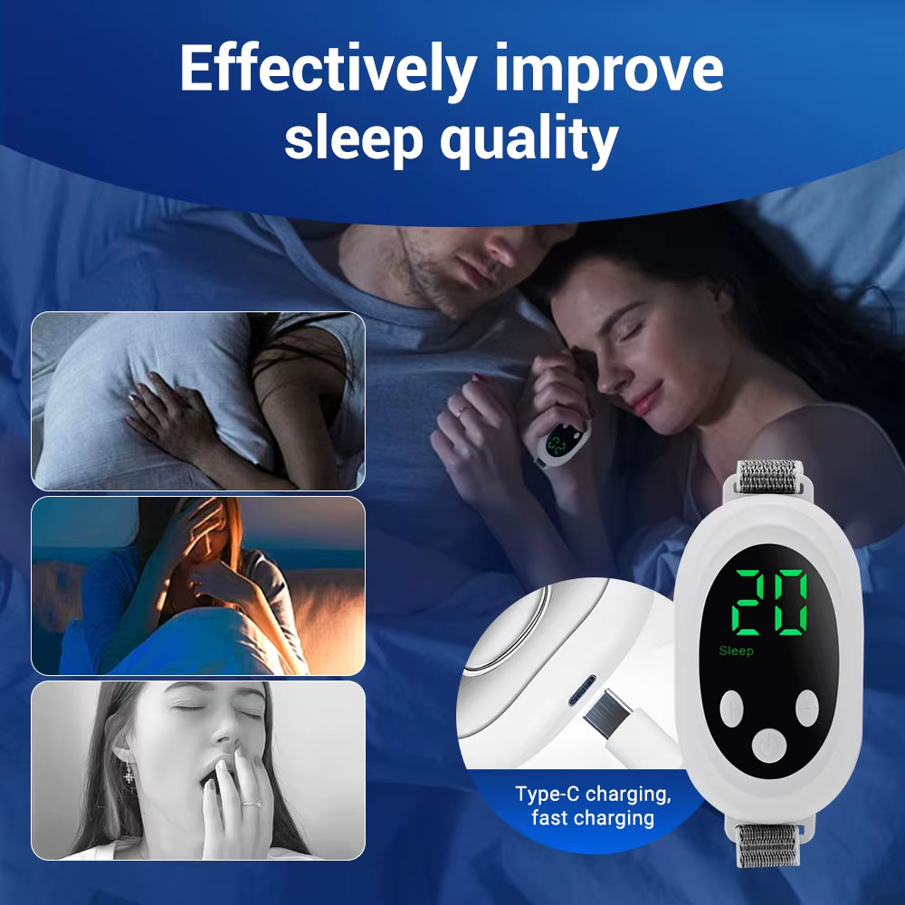Smart anti Snoring Device EMS Pulse Stop Snore Portable Comfortable Sleep Well Stop Snore Health Care Sleep Apnea Aid