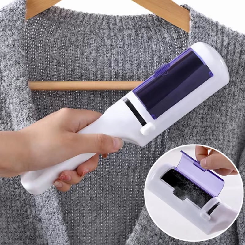Pet Hair Remover Roller Removing Dog Cat Hair from Furniture Self-Cleaning Lint Pet Hair Remover One Hand Operate