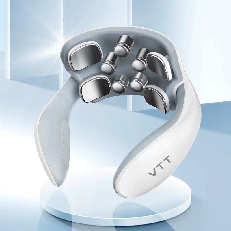 UKL Pulse Back Neck Massager Wireless Smart Shoulder and Neck Massager Heating Pain Relief Muscle Impact Massage Health Care